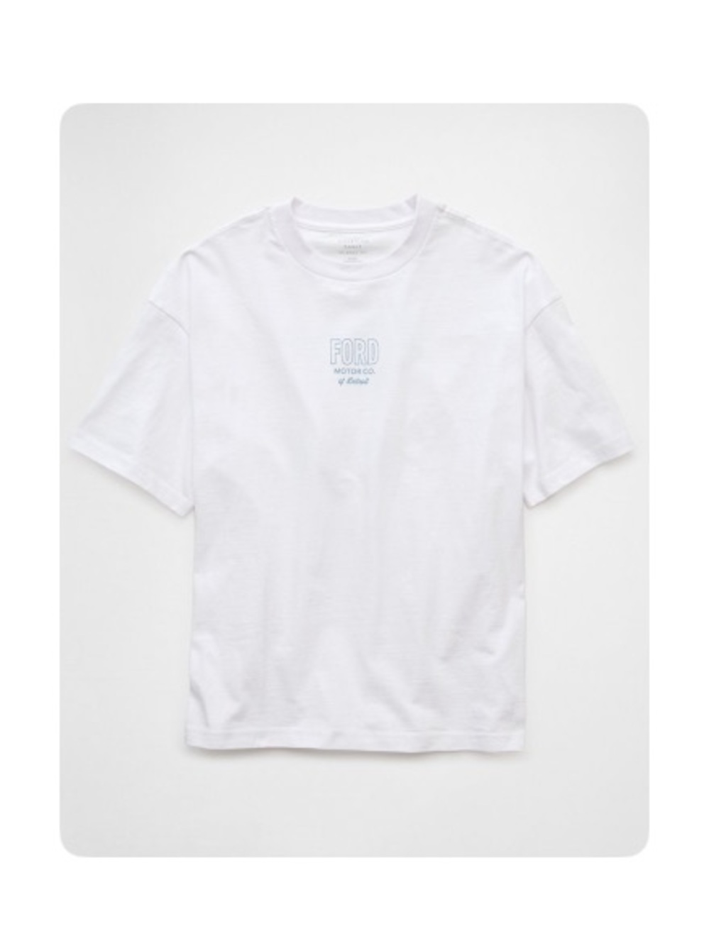 American Eagle 🦅 Off-White Boxy Ford T-Shirt